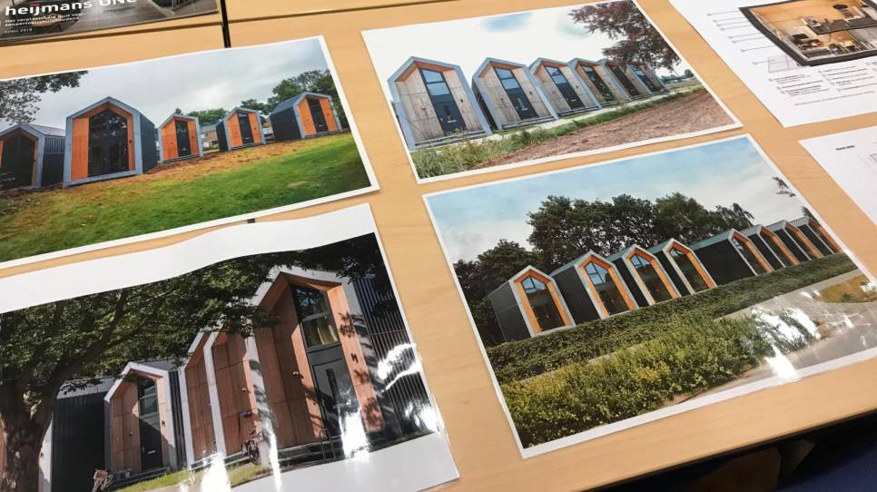 De toekomstige flexwoningen in Hansweert.