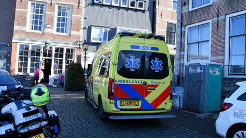 hulpdiensten bij de Koningstraat in Goes