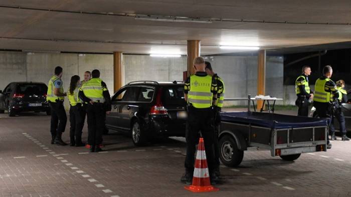 verkeerscontrole bij het Tiendenplein Goes