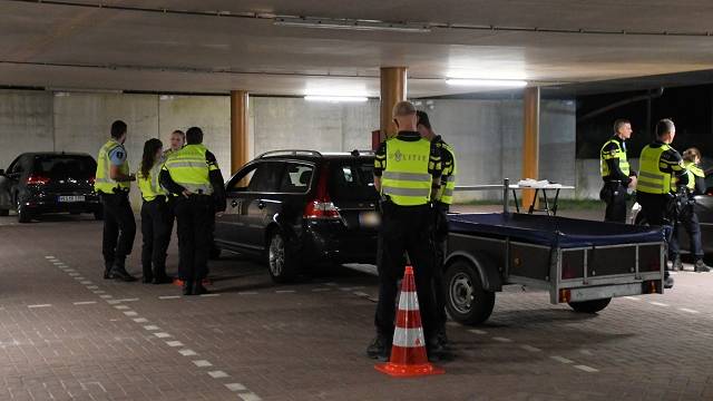 verkeerscontrole bij het Tiendenplein Goes