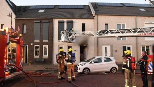 brand in een woning aan de Ketelkade in Goes