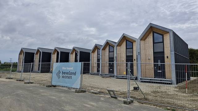 Wonen naar behoefte: vorig jaar zijn de flexwoningen in Hansweert opgeleverd.