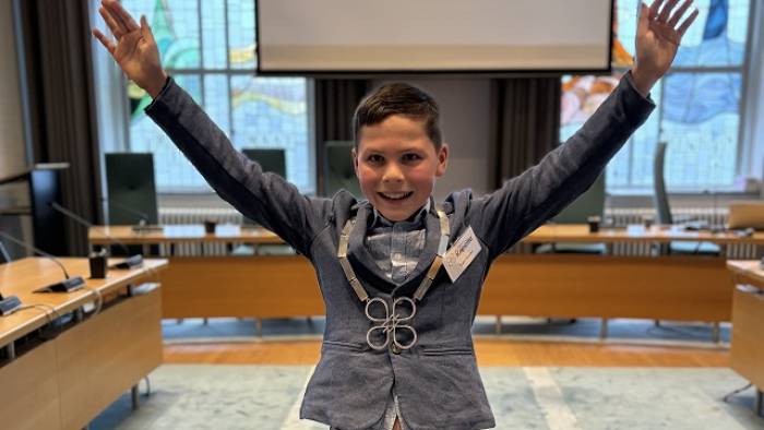 Tygo (11) is de nieuwe kinderburgemeester van Kapelle