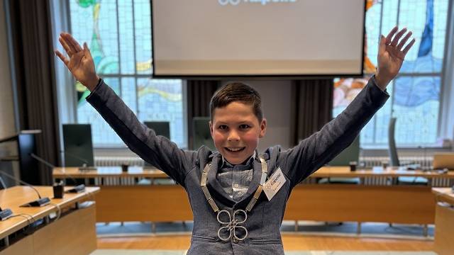 Tygo (11) is de nieuwe kinderburgemeester van Kapelle