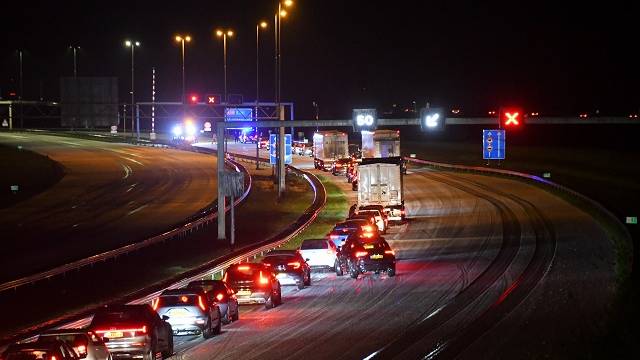 A58 tijdelijk afgesloten ter hoogte van de Vlaketunnel