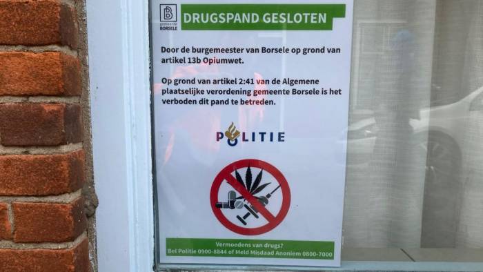 Gemeente sluit woning in Borssele na vondst hennepkwekerij