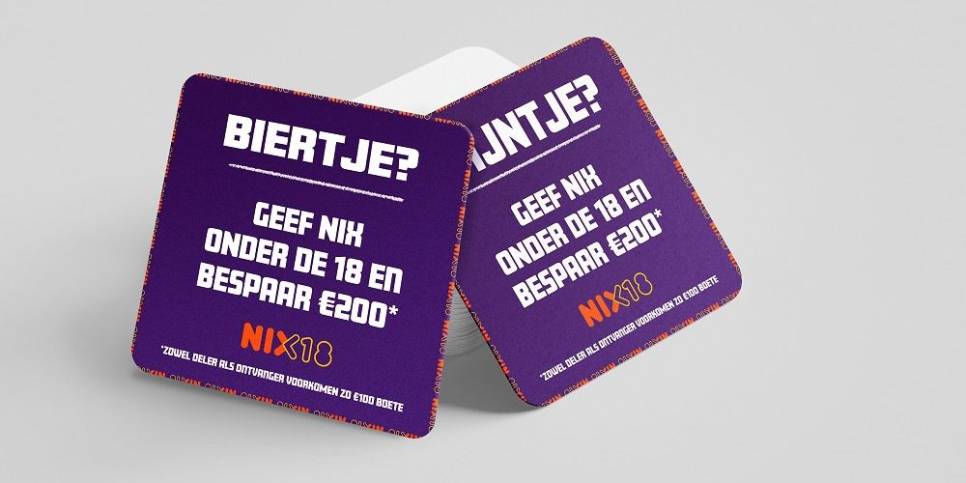 Doe elkaar een lol, deel onder de 18 geen alcohol!
