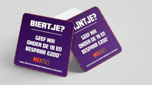 Doe elkaar een lol, deel onder de 18 geen alcohol!