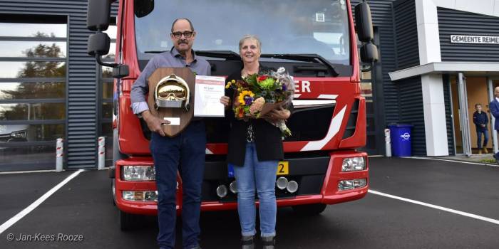 Vrijwilligersmedaille voor vertrekkende brandweerman Gerard Freijser