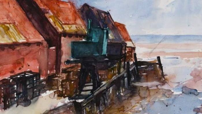 Kees Huijsen exposeert aquarellen in hal gemeentehuis Kapelle