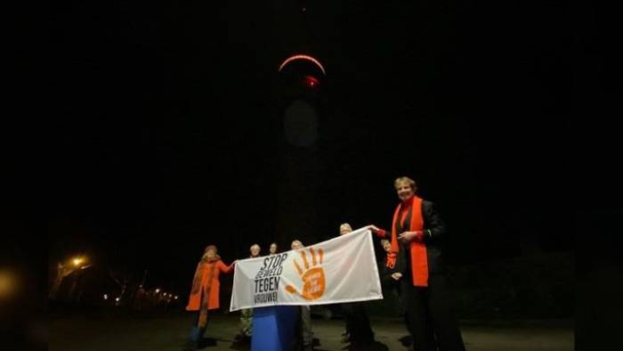 Zeeuwse gebouwen kleuren oranje tegen vrouwengeweld