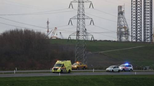 Auto beschadigd na ongeval op N62