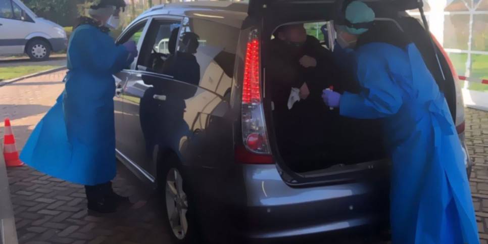 GGD opent teststraat aan de Blauwhoefseweg in Kruiningen