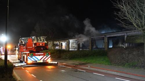 Middelbrand leegstaand zorgcentrum Yerseke