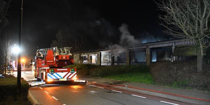 Middelbrand leegstaand zorgcentrum Yerseke