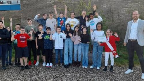 Groep 8 Prof. Dr. Kohnstammschool wint schoolreisje naar Floriade met groene tekenopdracht