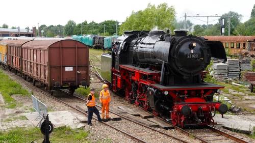 Afrangeren stoomlocomotief 23 023