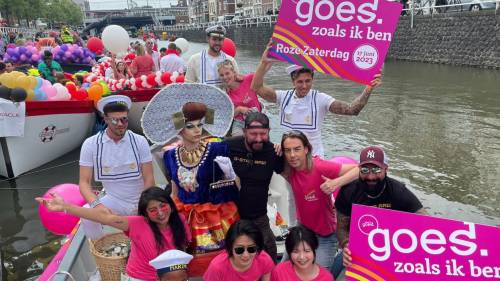 Goes vaart mee met eigen boot bij Pride Utrecht: ‘De sfeer is fantástisch’