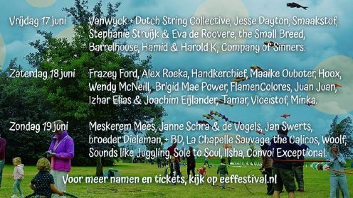 Eindeloos Eiland Festival maakt lineup compleet