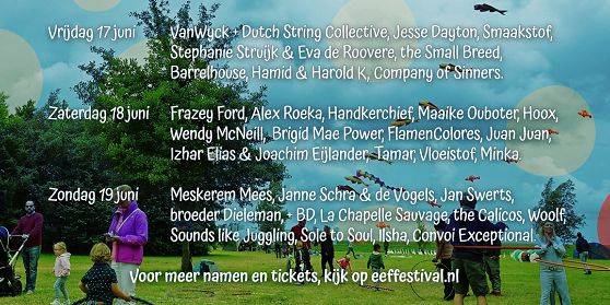 Eindeloos Eiland Festival maakt lineup compleet