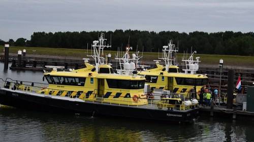 Machinekamer patrouillevaartuig loopt vol water