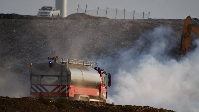 Flinke buitenbrand bij vuilstort Nieuwdorp