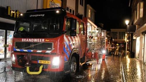 Brand in oven in woning centrum Goes