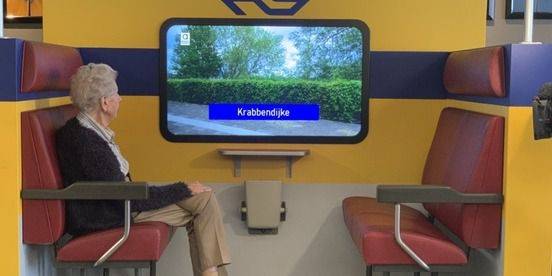 Eigen treincoupé voor ouderen met dementie in Kapelle: 'Allerlei herinneringen komen boven'