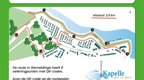 Route informatie bord - Kapelle