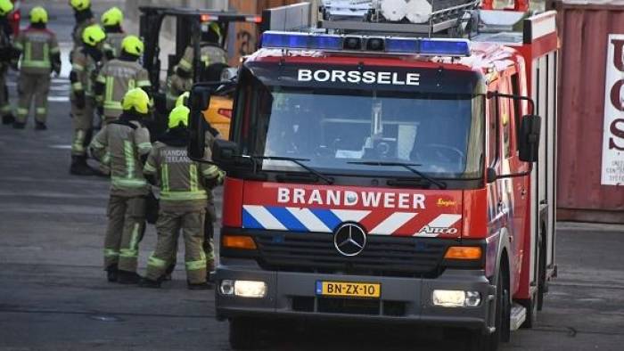 Middelbrand in loods met houtpellets Nieuwdorp