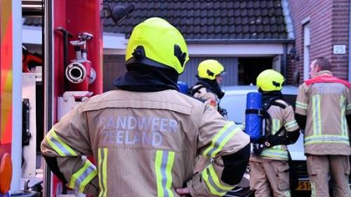 Brand in verdeeldoos bij woning Krabbendijke