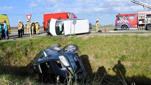 Gewonden bij ongeval op kruising Borssele