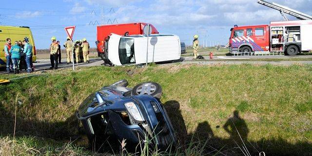 Gewonden bij ongeval op kruising Borssele