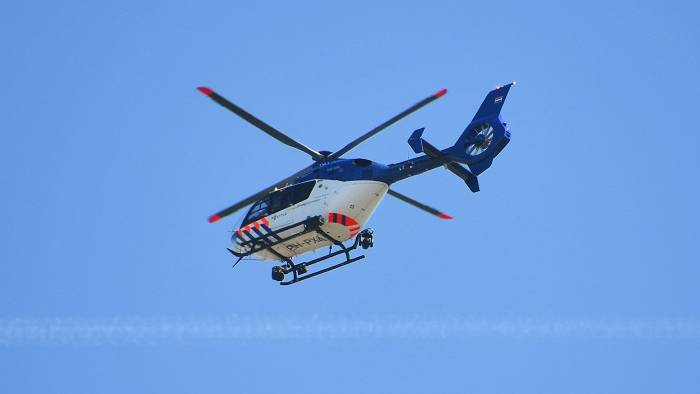 bij de zoekactie werd gebruik gemaakt van een polithelikopter