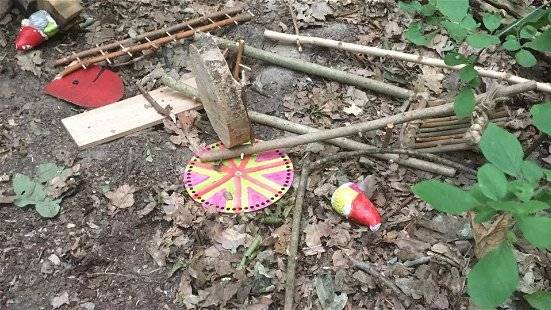 het kabouterbos is veranderd in één grote ravage
