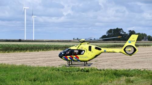 de traumahelikopter van het MMT uit Rotterdam