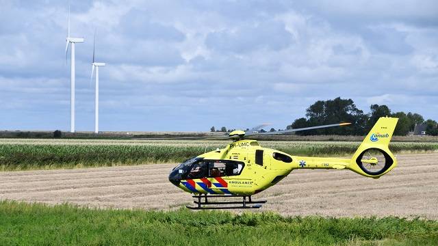 de traumahelikopter van het MMT uit Rotterdam