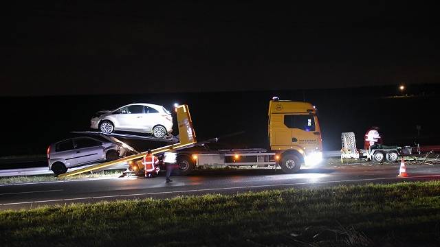 ongeval A58 Krabbendijke met meerdere voertuigen