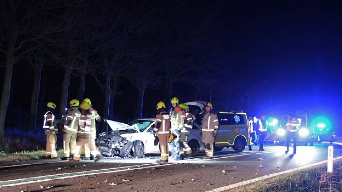 ongeluk op de N255 bij Colijnsplaat