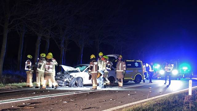 ongeluk op de N255 bij Colijnsplaat