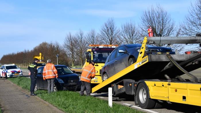 kop-staart botsing op N289