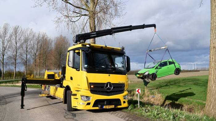 bergingswerkzaamheden op de Oude Zanddijk