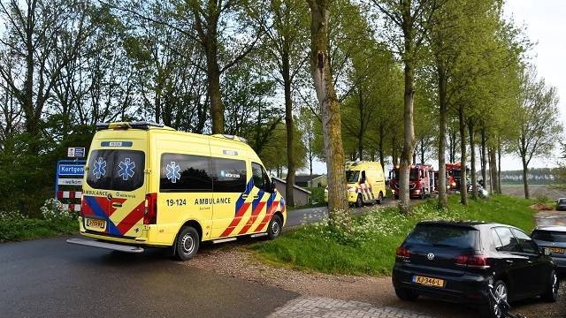 ongeluk op de Torendijk bij Kortgene
