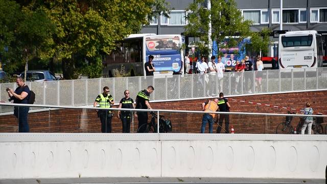 het fietspad waar het ongeluk plaatsvond