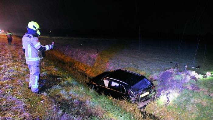 één van de twee betrokken auto's