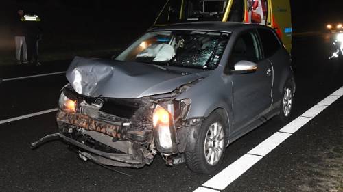 botsing op de A58 met ernstig letsel