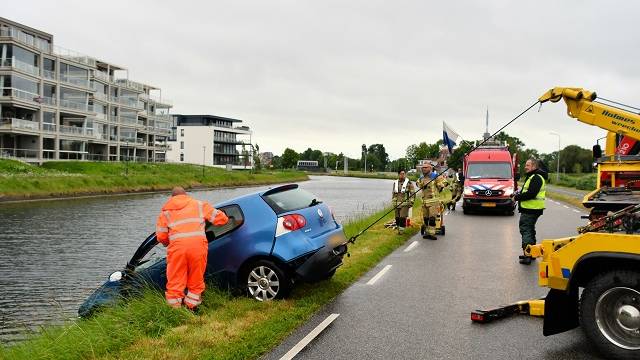 auto te water Westhavendijk Goes/Wilhelminadorp