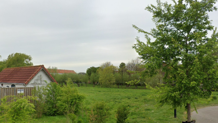 De locatie van de nieuwe dierenweide, nog vóór de herinrichting.