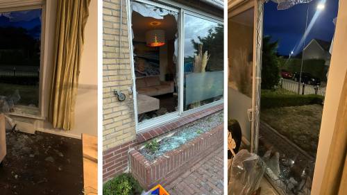 De ravage in de woning in Kapelle.
