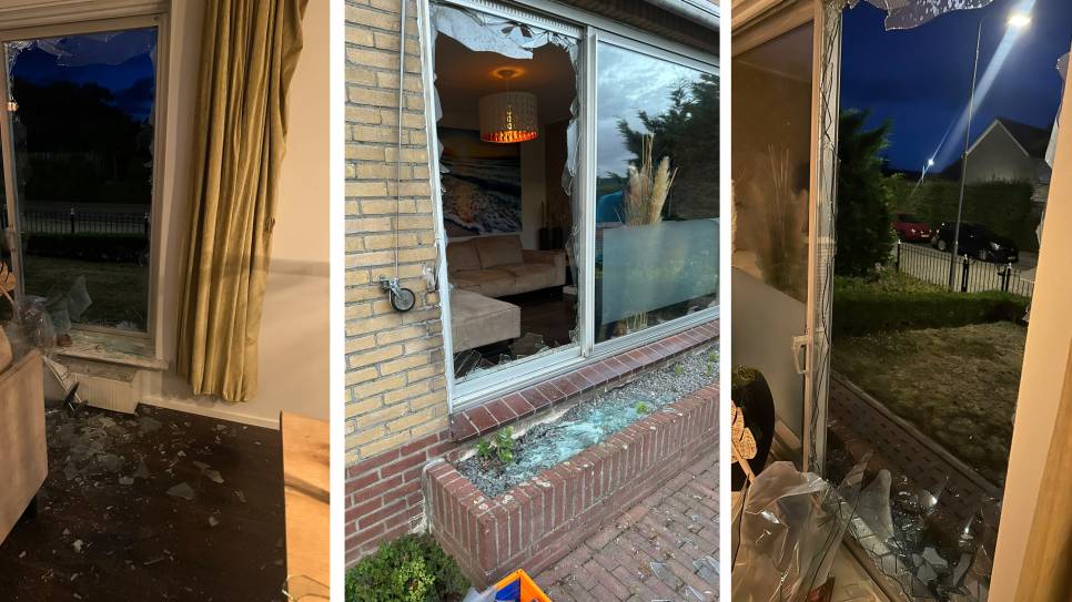 De ravage in de woning in Kapelle.